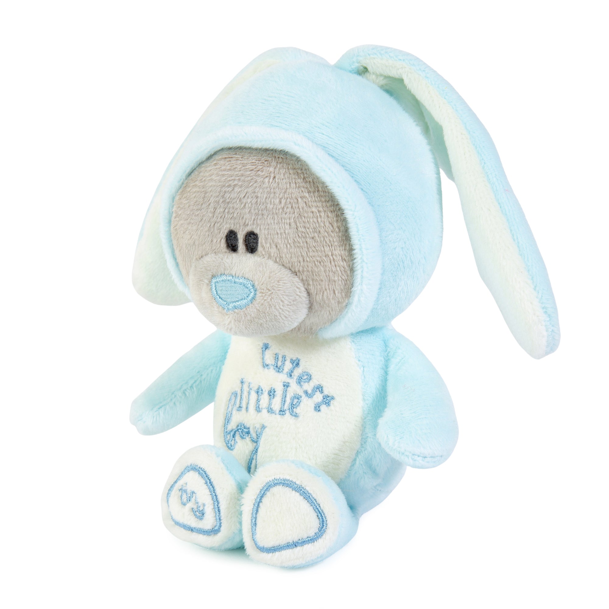 Me to You Tiny Tatty Teddy New Baby Boy Plush Bear In Bunny Onesie, 10cm Bear - Official Collection