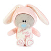 Me to You Tiny Tatty Teddy New Baby Girl Plush Bear In Bunny Onesie, 10cm Bear - Official Collection