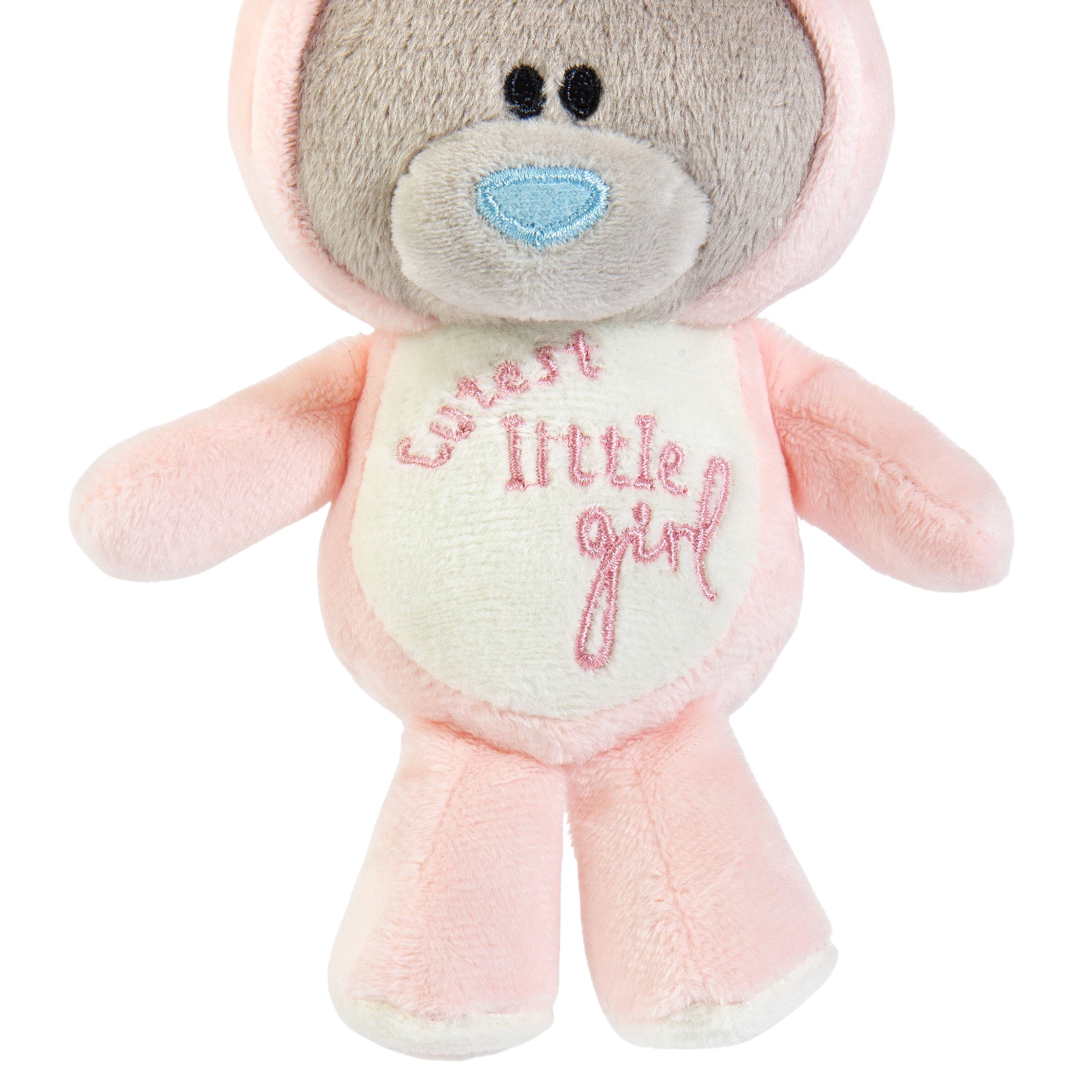 Me to You Tiny Tatty Teddy New Baby Girl Plush Bear In Bunny Onesie, 10cm Bear - Official Collection