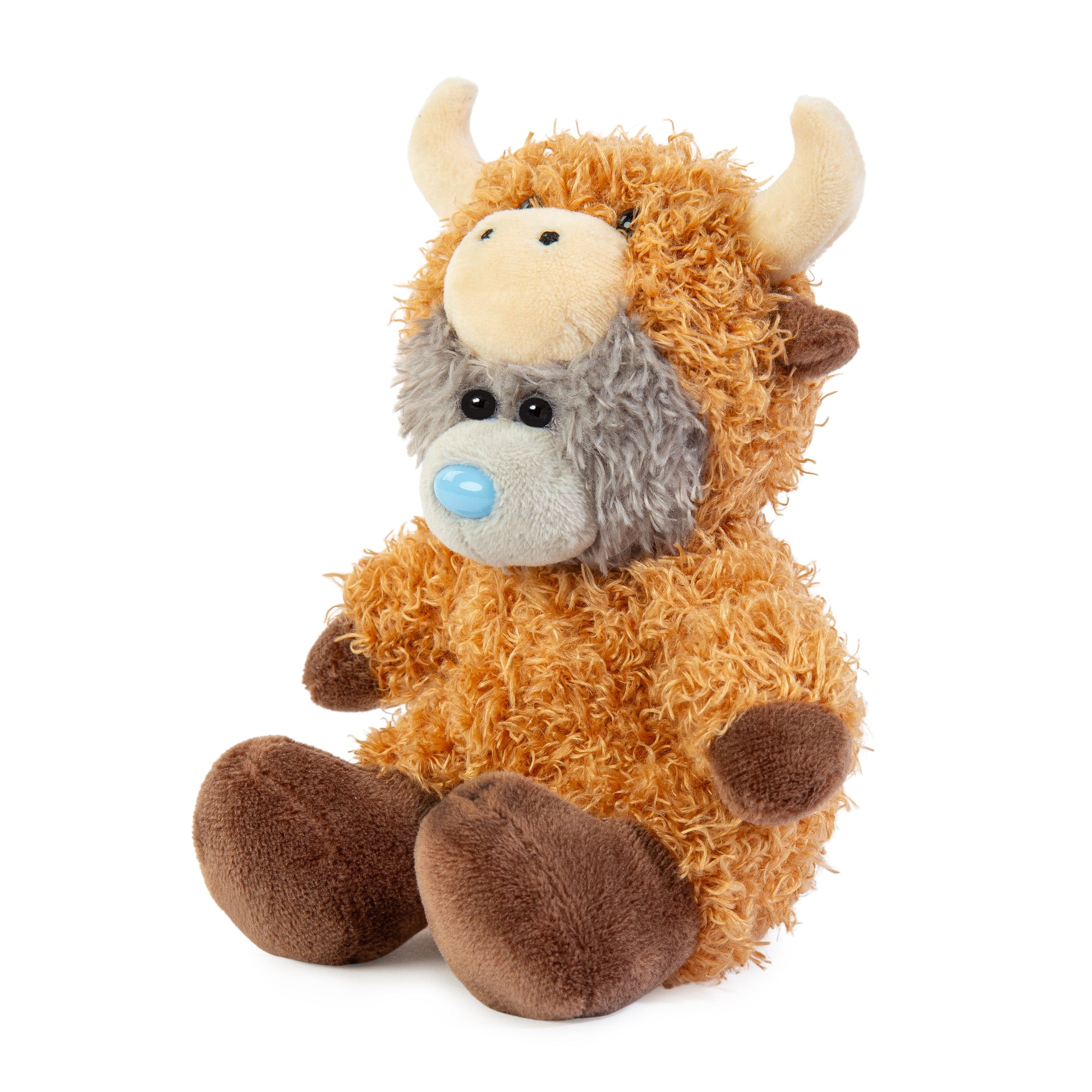 Me to You Tatty Teddy Plush Bear Dressed As Highland Cow 13cm High