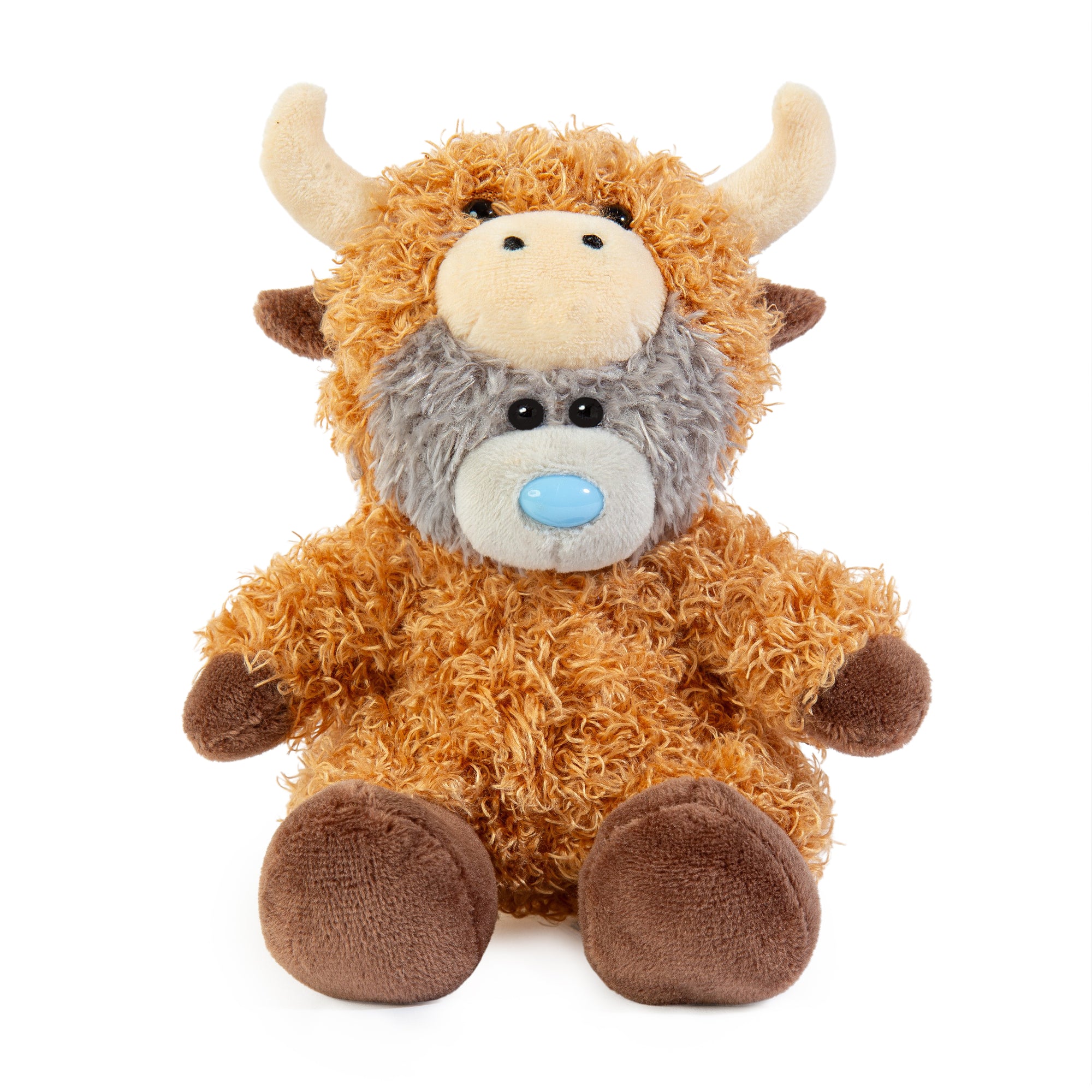 Me to You Tatty Teddy Plush Bear Dressed As Highland Cow 13cm High