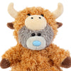 Me to You Tatty Teddy Plush Bear Dressed As Highland Cow 13cm High