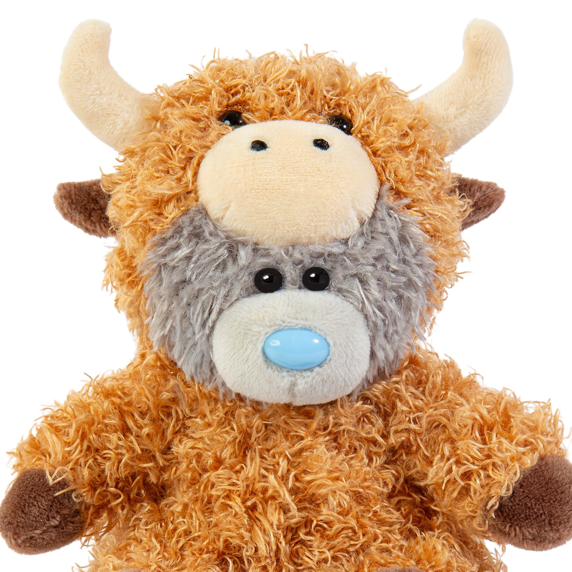 Me to You Tatty Teddy Plush Bear Dressed As Highland Cow 13cm High