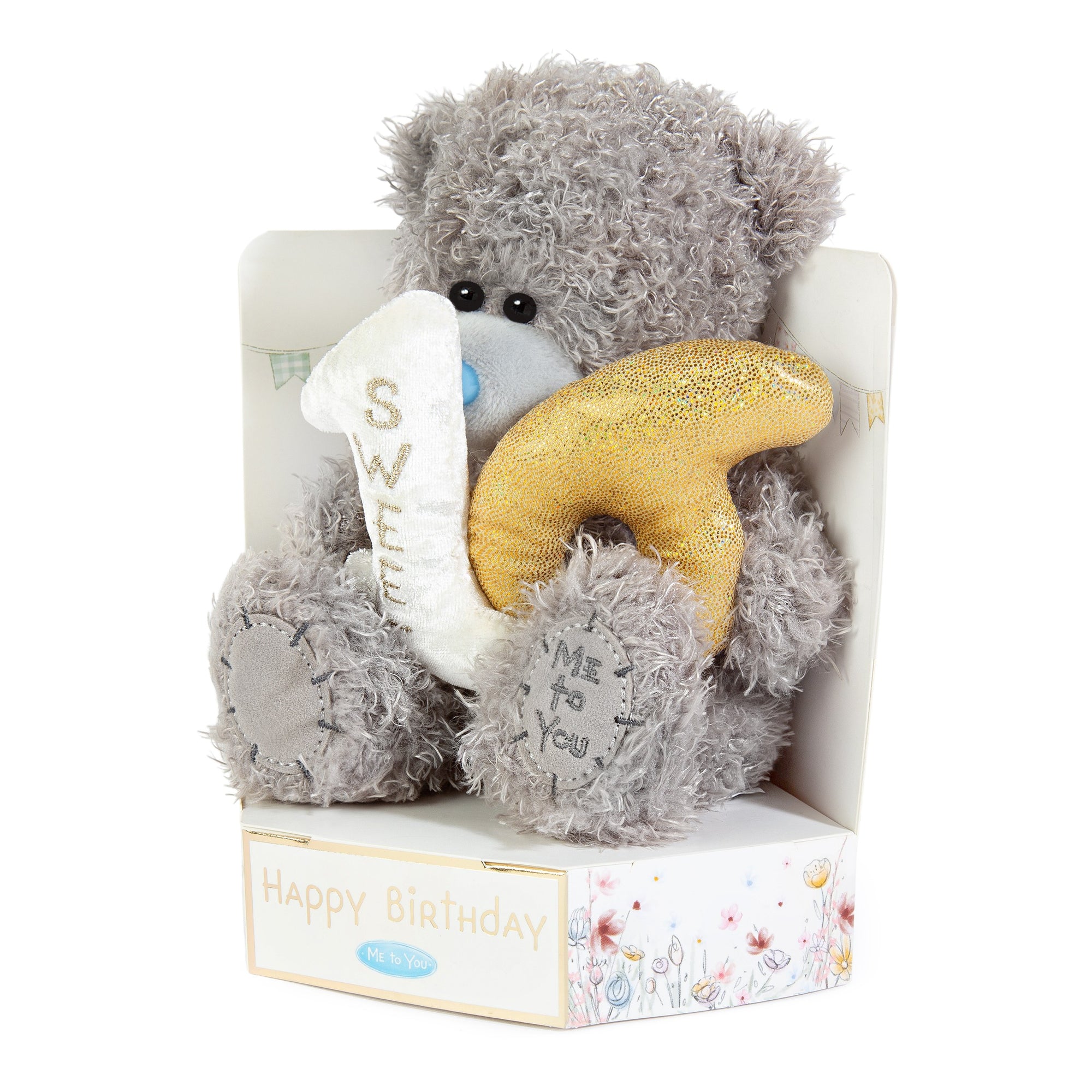 Me to You Tatty Teddy Plush 15cm-High Bear On Luxury Gift Plinth