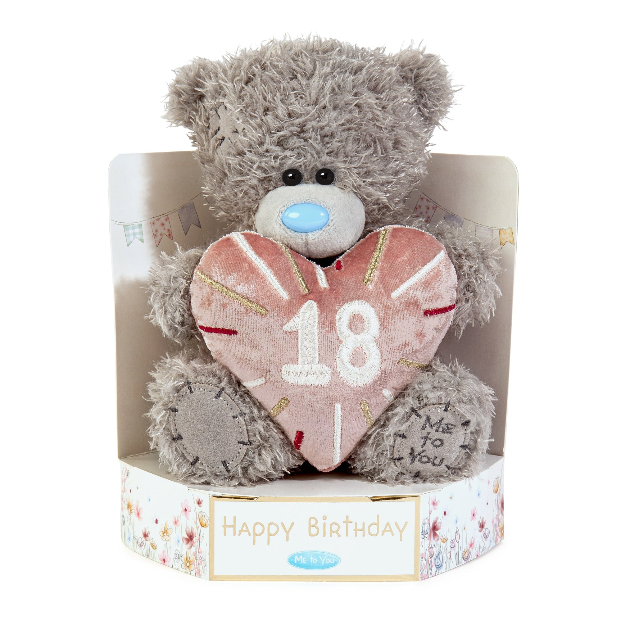 Me to You Tatty Teddy Plush 15cm-High 18th Birthday Bear On Luxury Gift Plinth