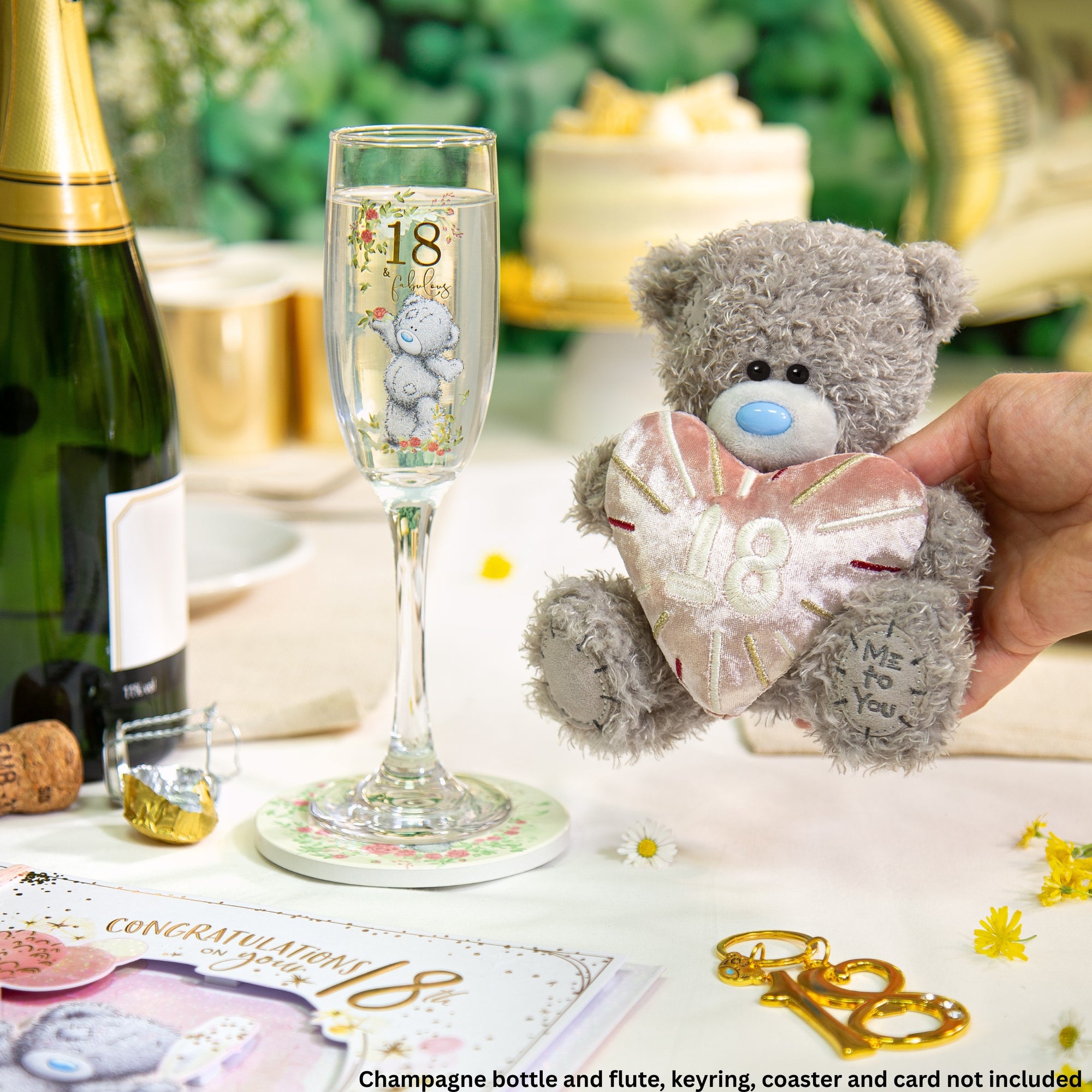 Me to You Tatty Teddy Plush 15cm-High 18th Birthday Bear On Luxury Gift Plinth