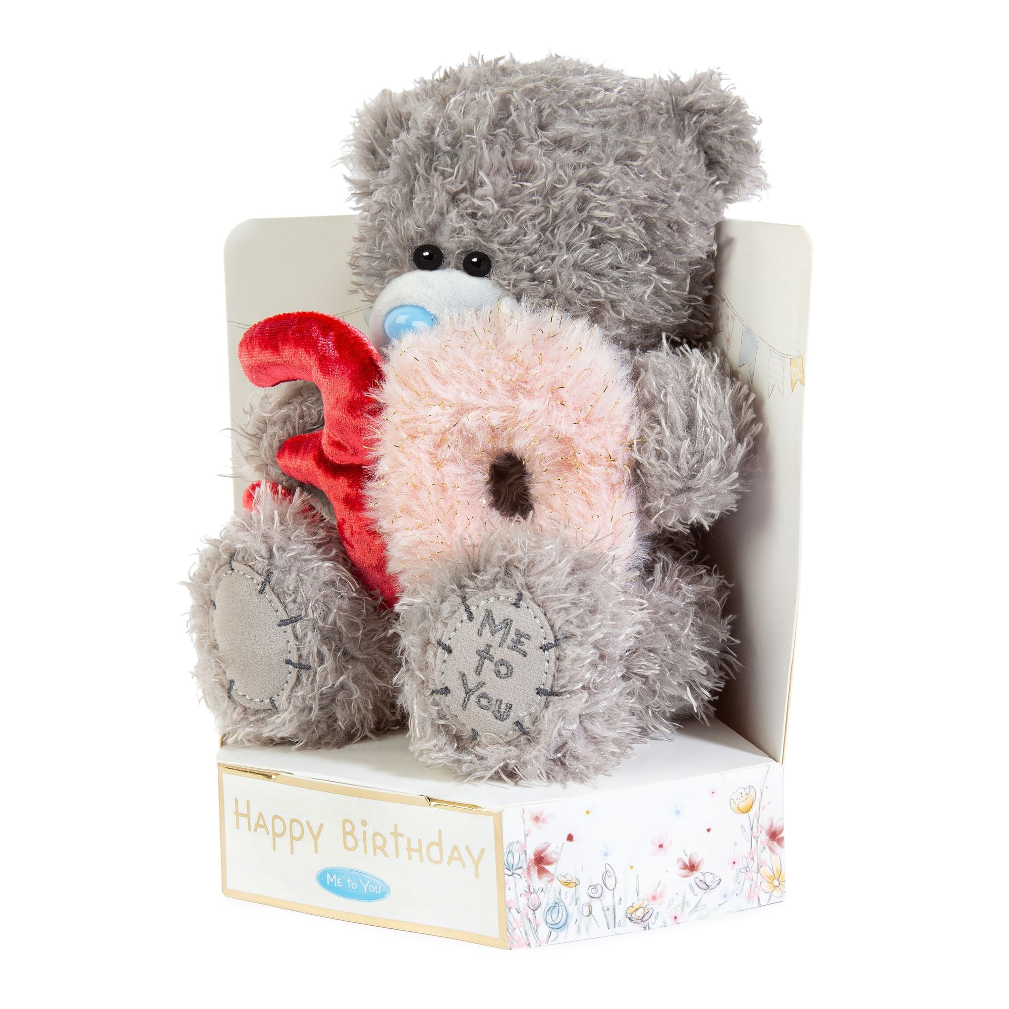 Me to You Tatty Teddy Plush 15cm-High 30th Birthday Bear On Luxury Gift Plinth
