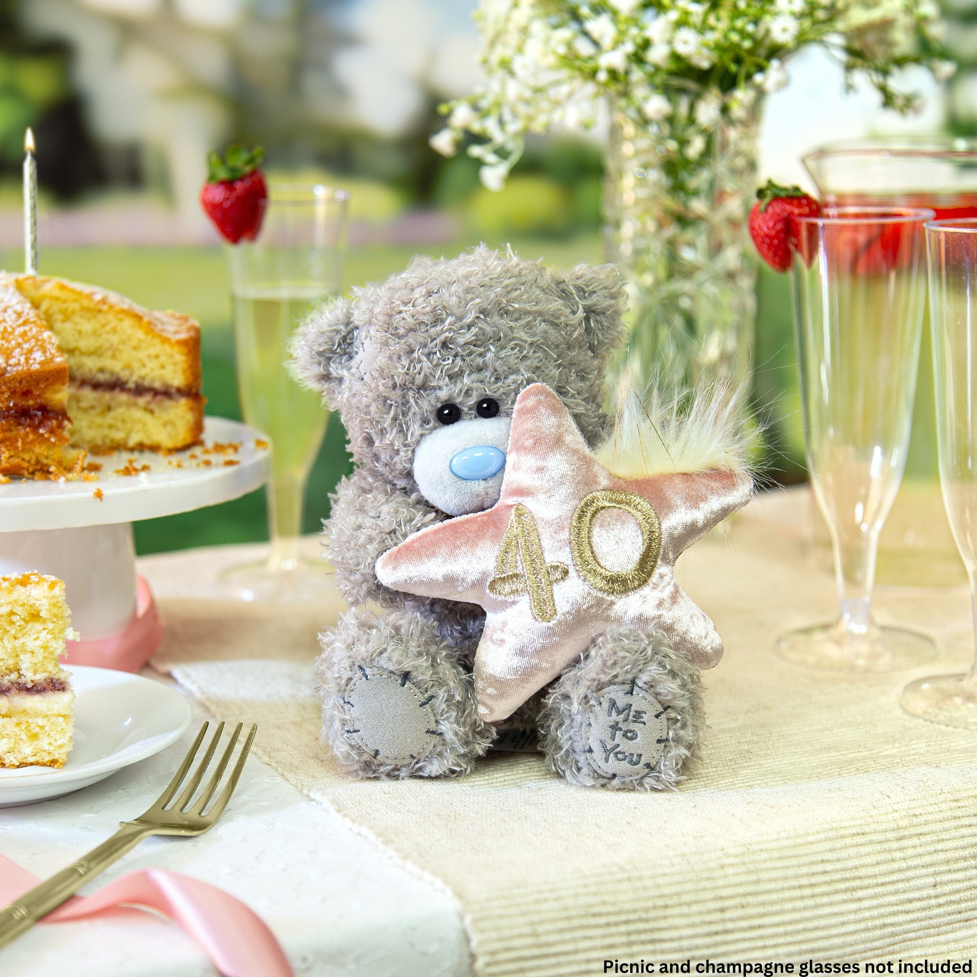 Me to You Tatty Teddy Plush 15cm-High 40th Birthday Bear On Luxury Gift Plinth