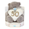 Me to You Tatty Teddy Plush 15cm-High 50th Birthday Bear On Luxury Gift Plinth