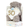 Me to You Tatty Teddy Plush 15cm-High 50th Birthday Bear On Luxury Gift Plinth