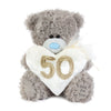 Me to You Tatty Teddy Plush 15cm-High 50th Birthday Bear On Luxury Gift Plinth