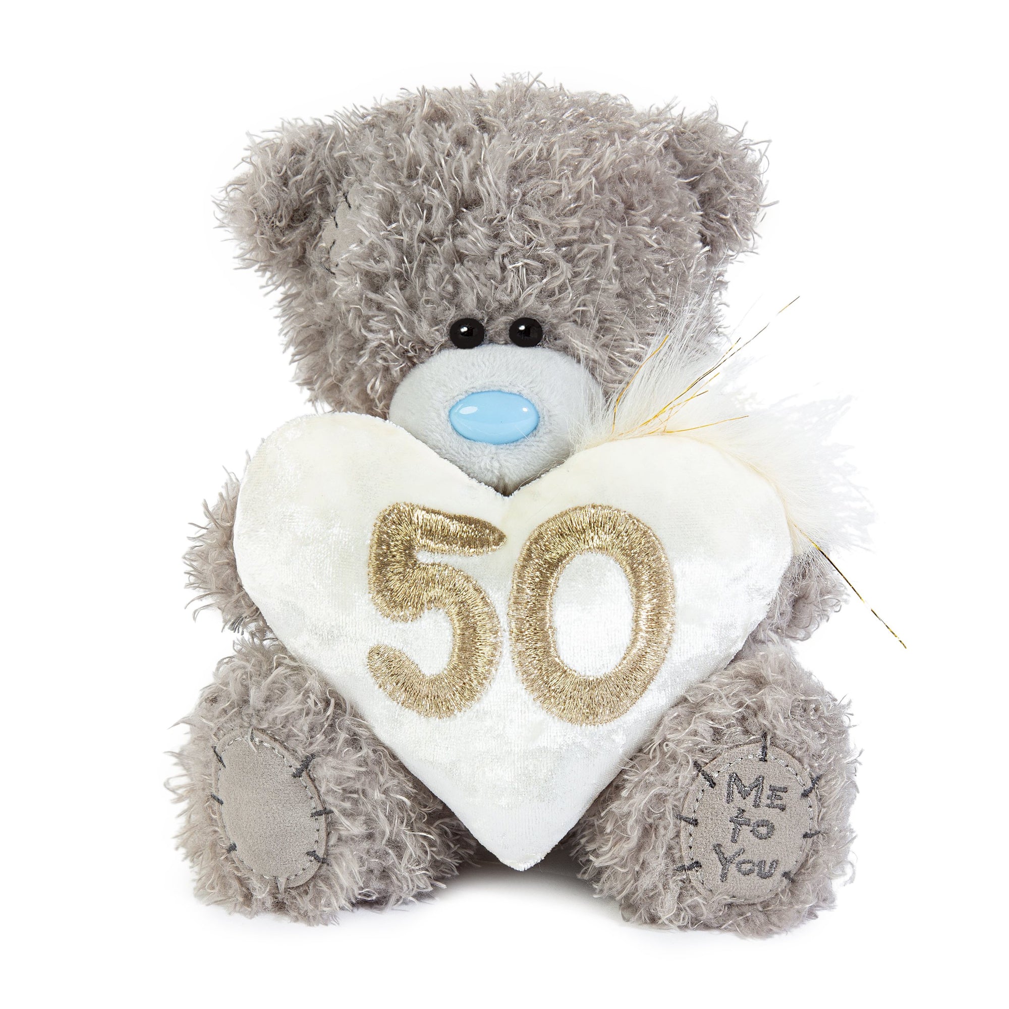 Me to You Tatty Teddy Plush 15cm-High 50th Birthday Bear On Luxury Gift Plinth