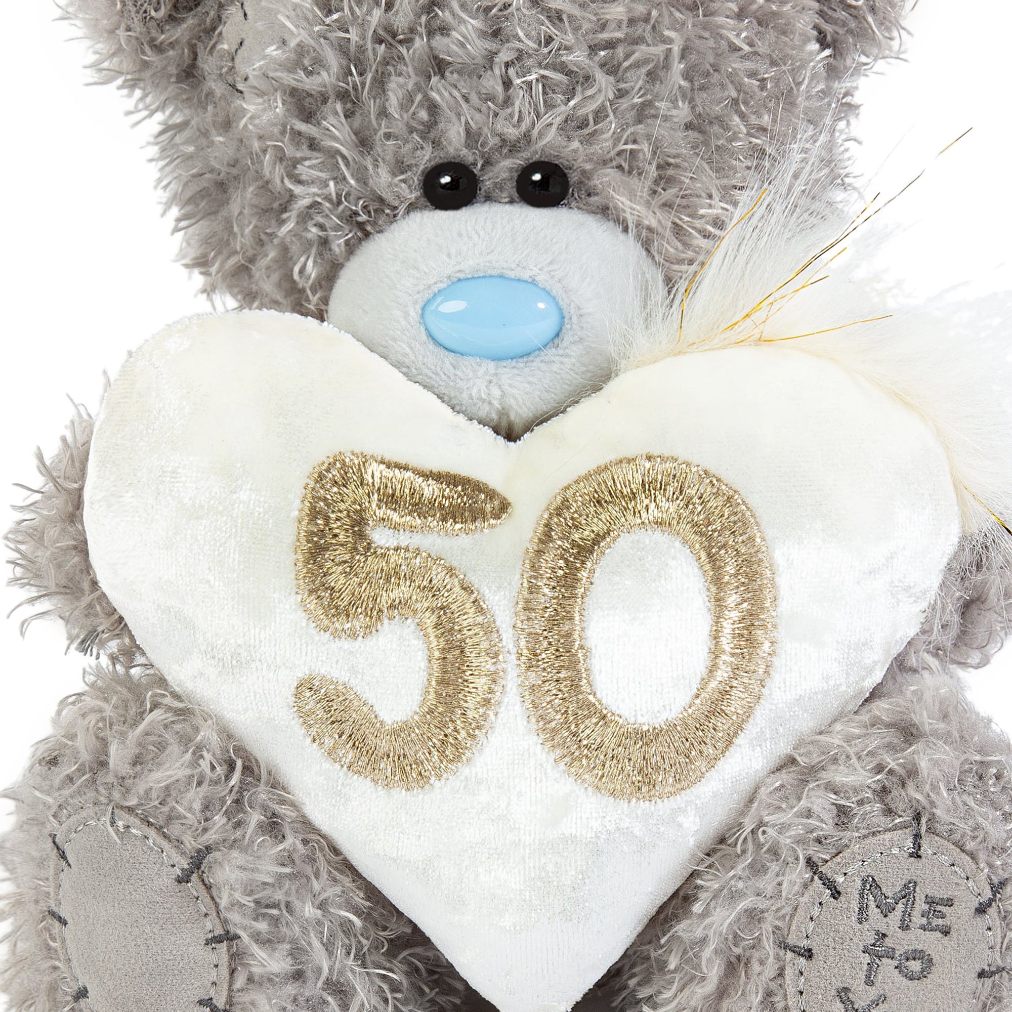 Me to You Tatty Teddy Plush 15cm-High 50th Birthday Bear On Luxury Gift Plinth