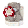 Me to You Tatty Teddy Plush 15cm-High Bear With Best Friend Rosette On Luxury Gift Plinth - Official Collection