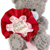 Me to You Tatty Teddy Plush 15cm-High Bear With Best Friend Rosette On Luxury Gift Plinth - Official Collection