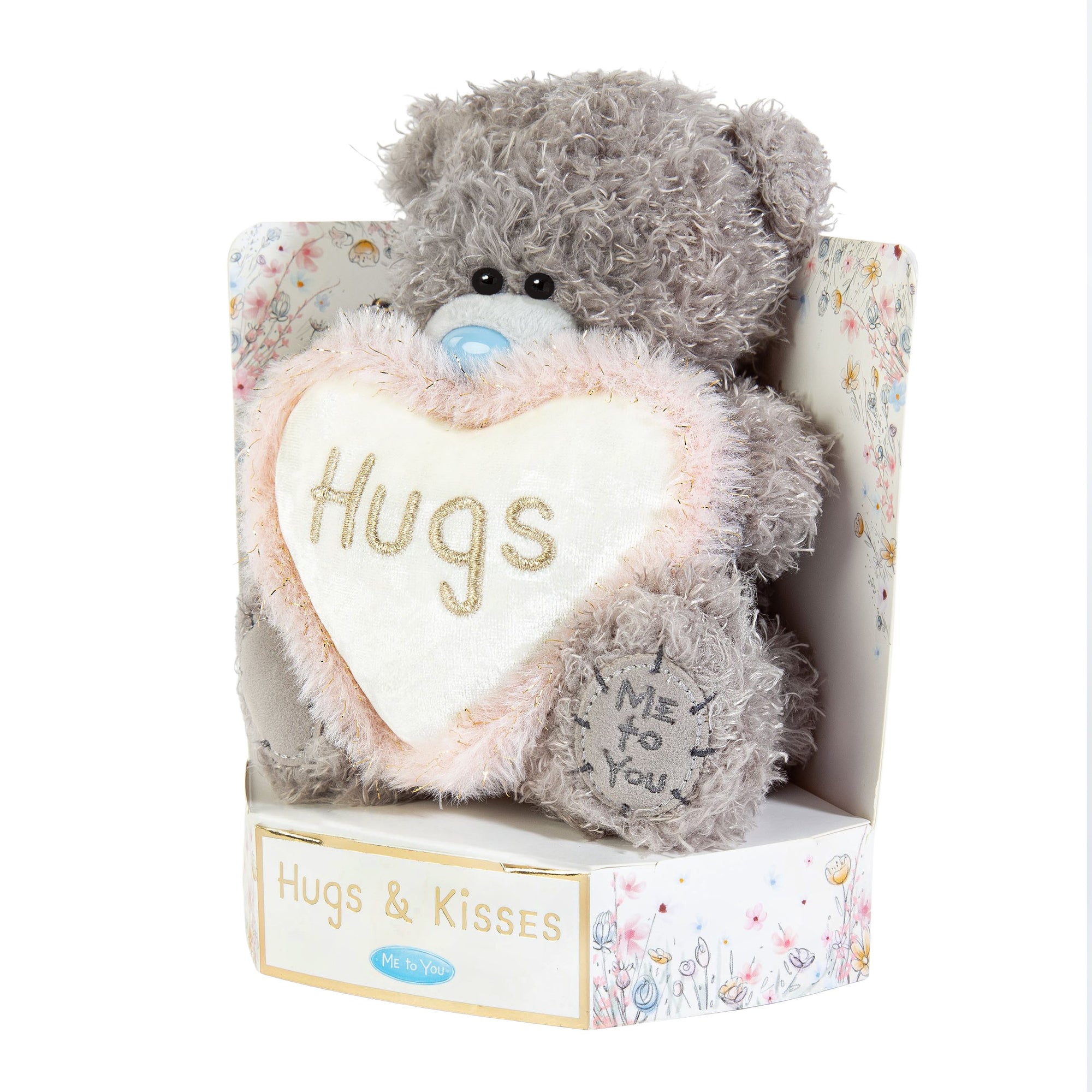 Me to You Tatty Teddy Plush 15cm-High Hugs Bear On Luxury Gift Plinth