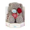 Me to You Tatty Teddy Plush 15cm-High I Love You Bear With Rose On Luxury Gift Plinth - Official Collection
