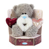 Me to You Tatty Teddy Plush Bear Holding Three Embroidered Hearts