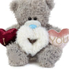 Me to You Tatty Teddy Plush Bear Holding Three Embroidered Hearts