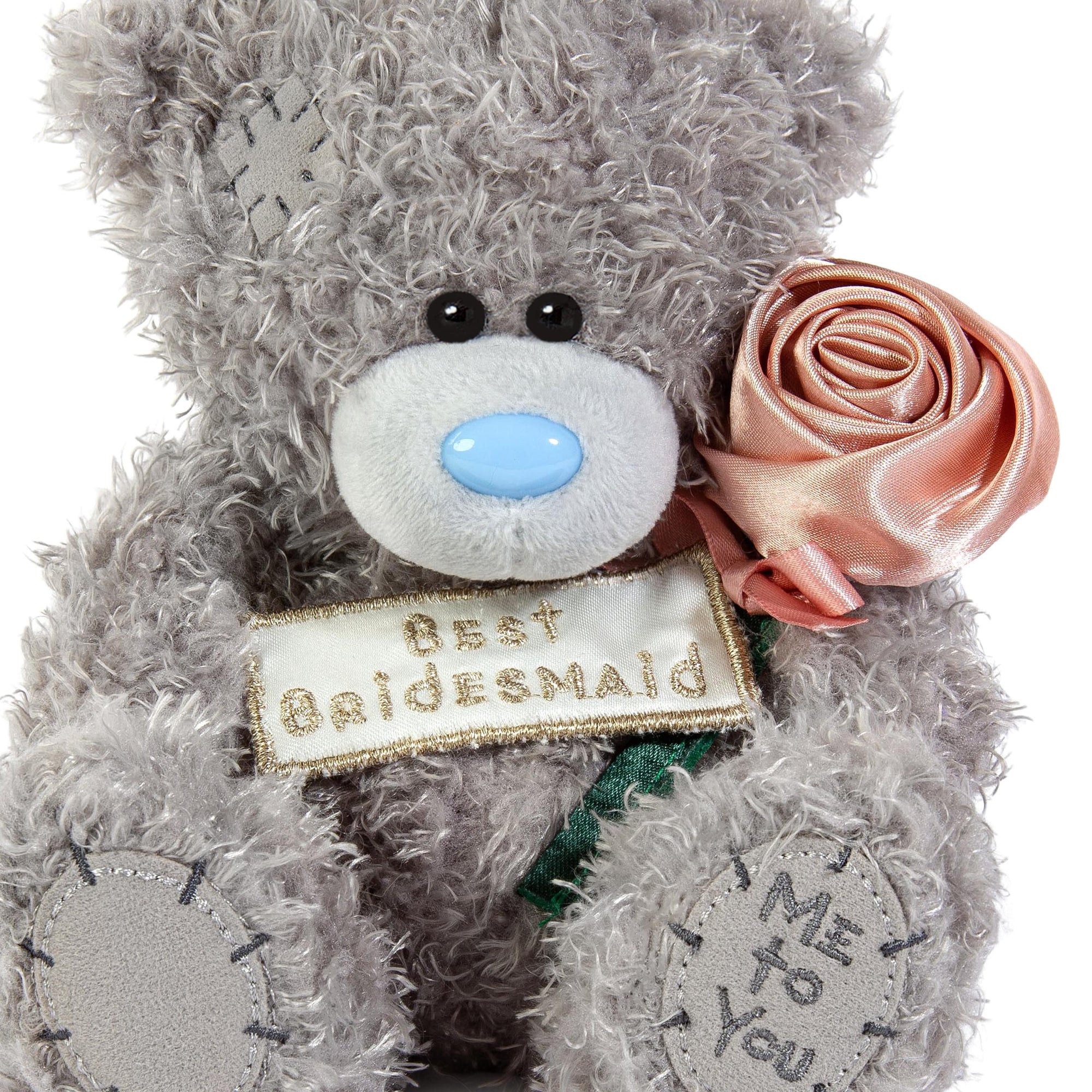 Me to You Tatty Teddy 'Best Bridesmaid' 15cm Plush Bear Wedding Day Bridesmaid Gift - Official Collection