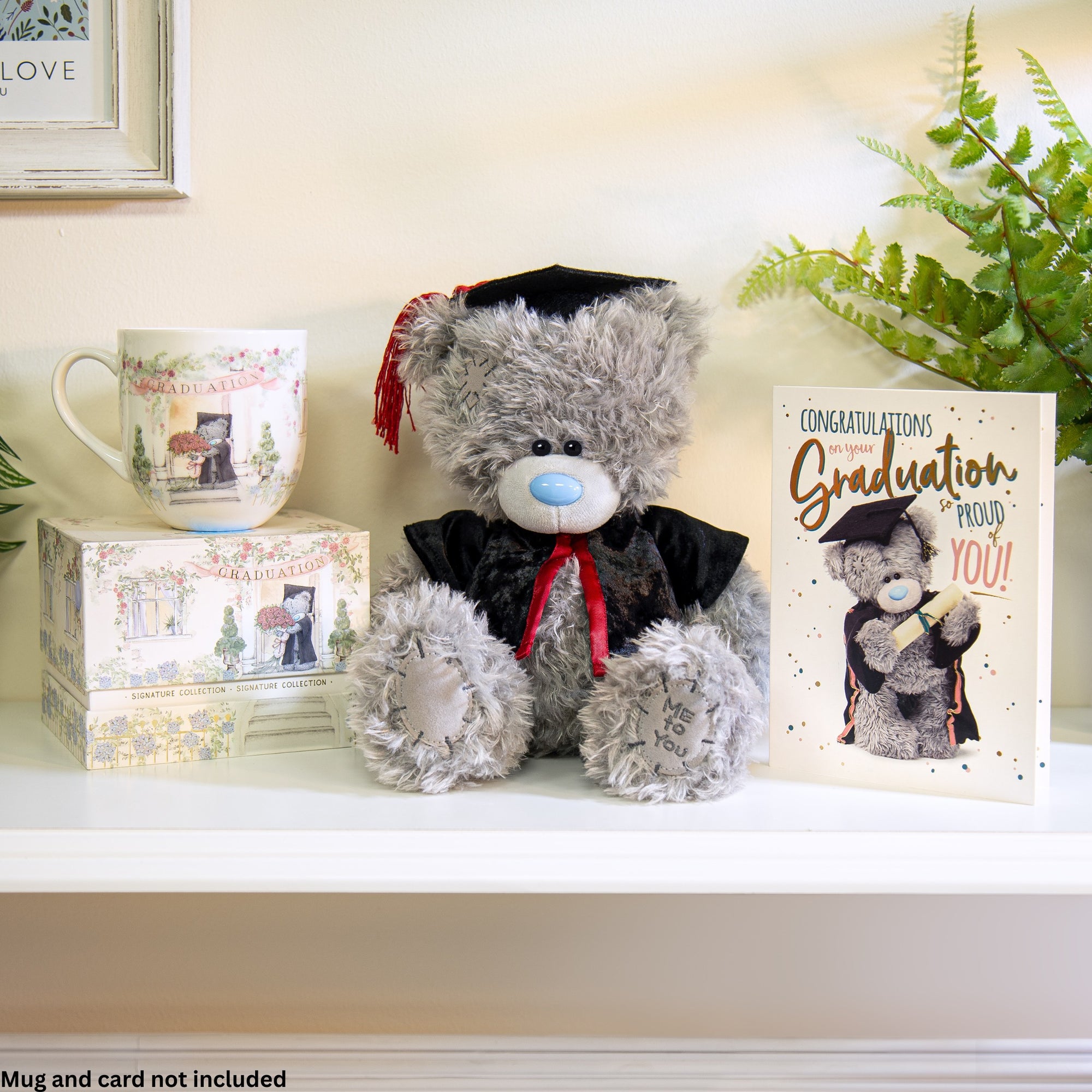 Me to You Tatty Teddy Cute Plush 19cm-High Graduation Bear Presented On Premium Gift Plinth