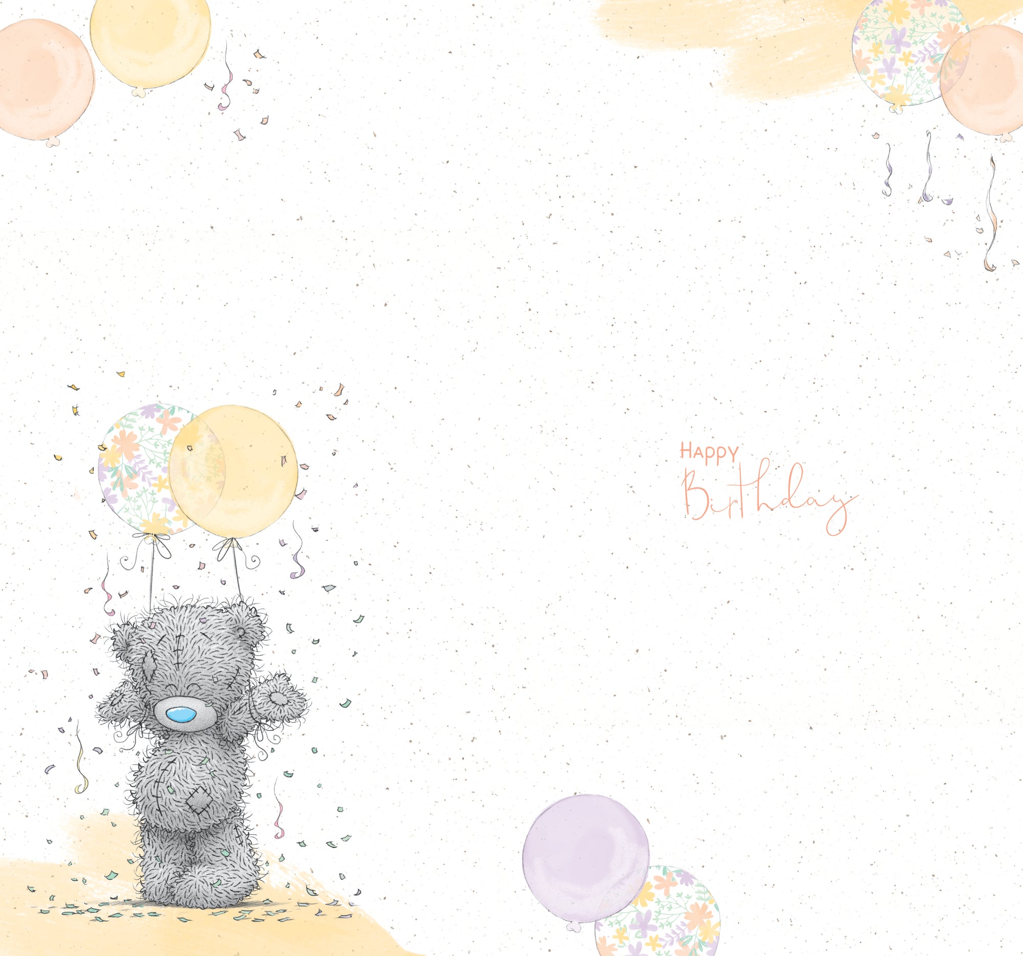 Me to You Tatty Teddy With Party Poppers Birthday Card