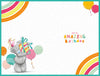 Me to You Tatty Teddy Age 5 Birthday Card, Hooray Woo Hoo!