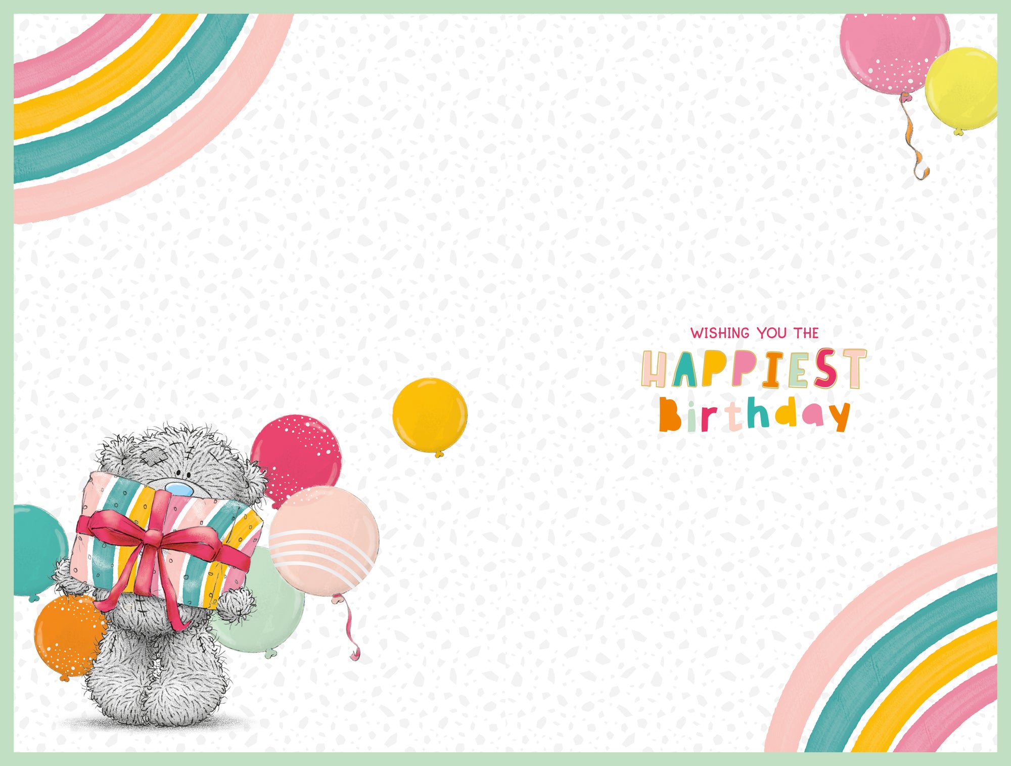 Me to You Tatty Teddy Age 8 Birthday Card, Time To Party!