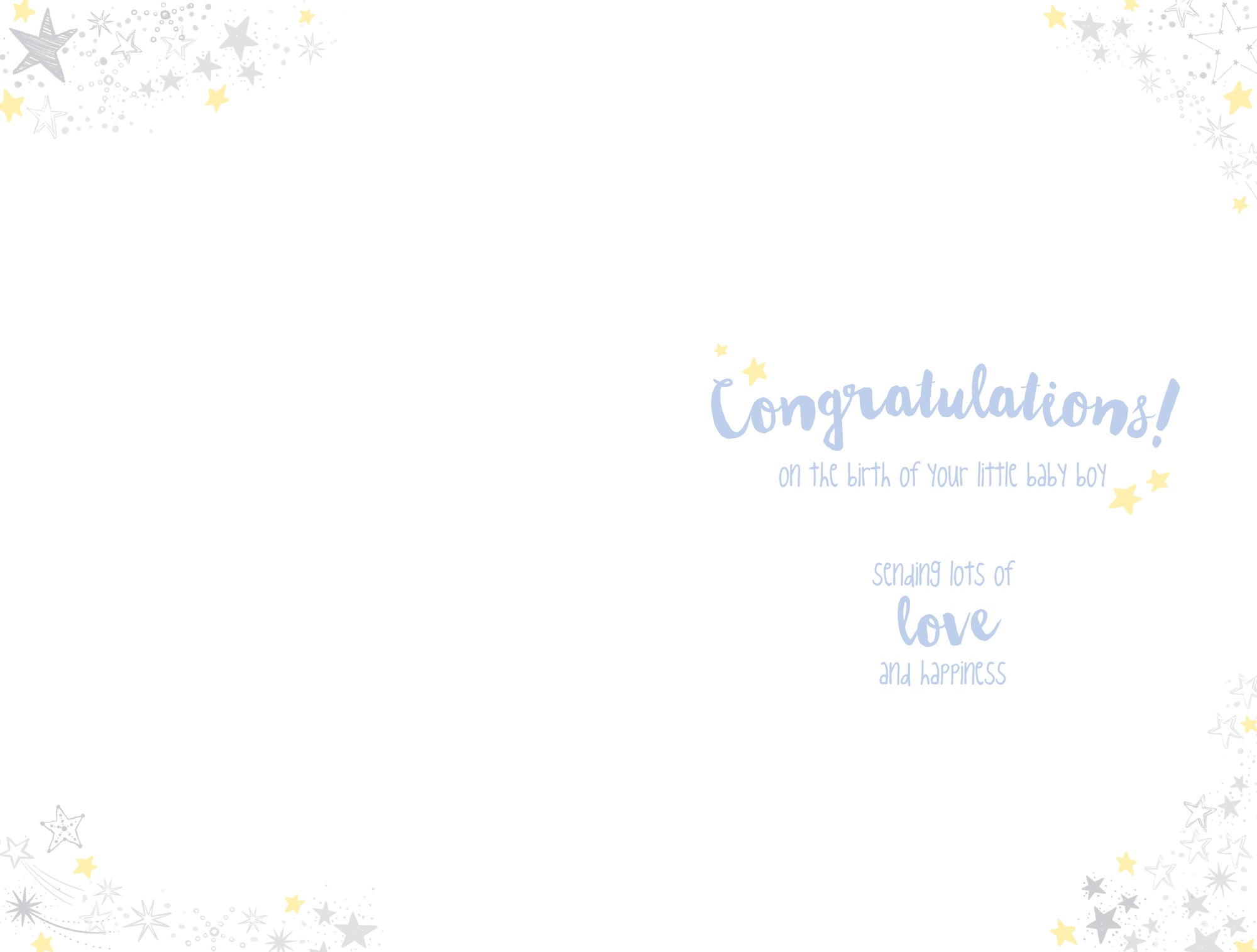 Tiny Tatty Teddy Baby Boy Welcome to The World Card