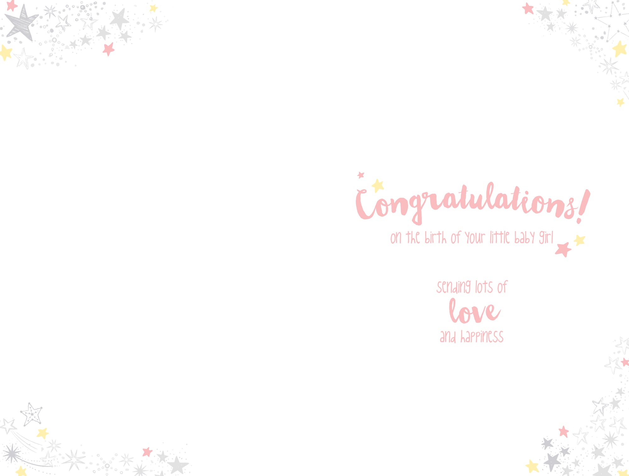Tiny Tatty Teddy Baby Girl Welcome to The World Card