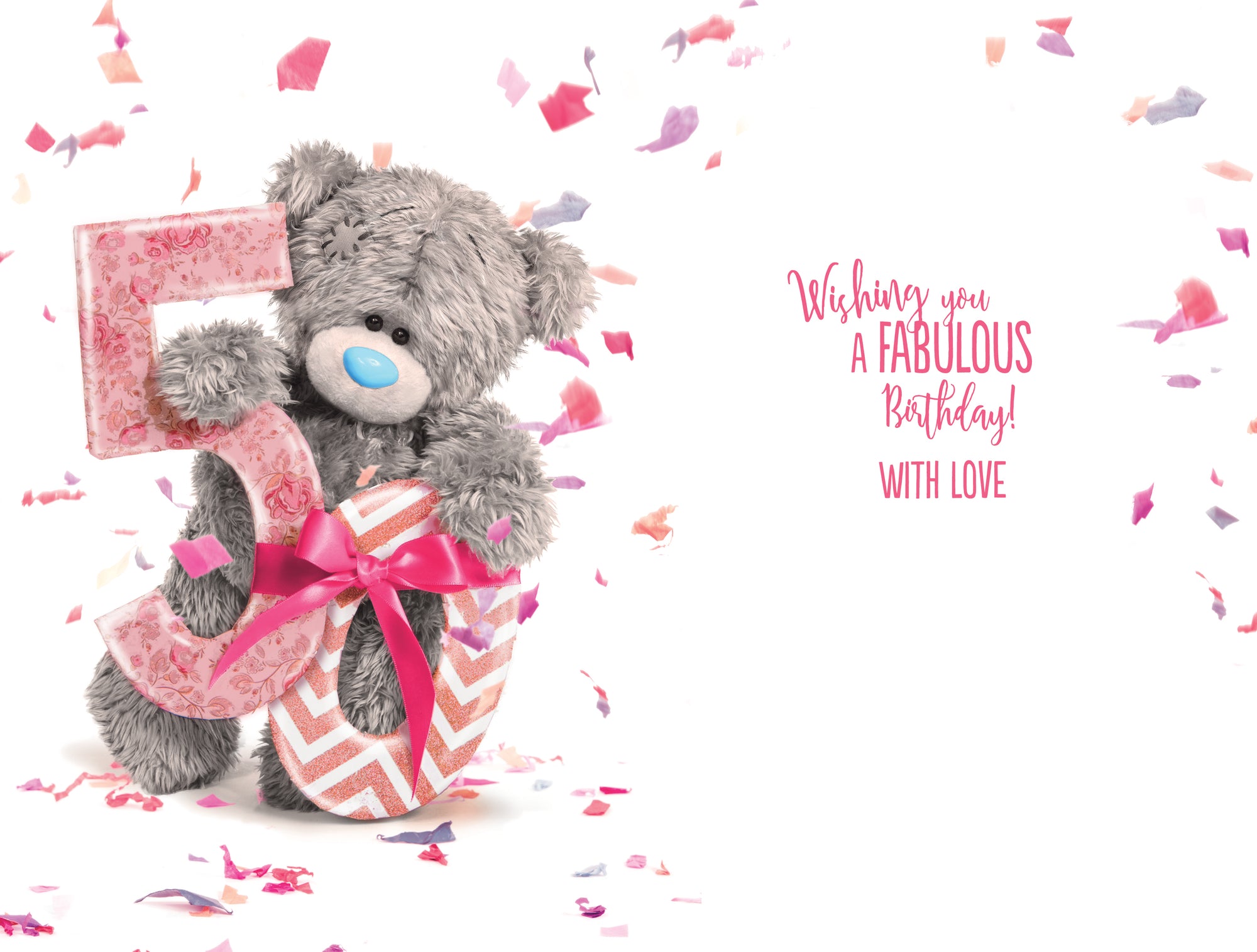 Me to You Tatty Teddy 50th Birthday Photo-Real Card