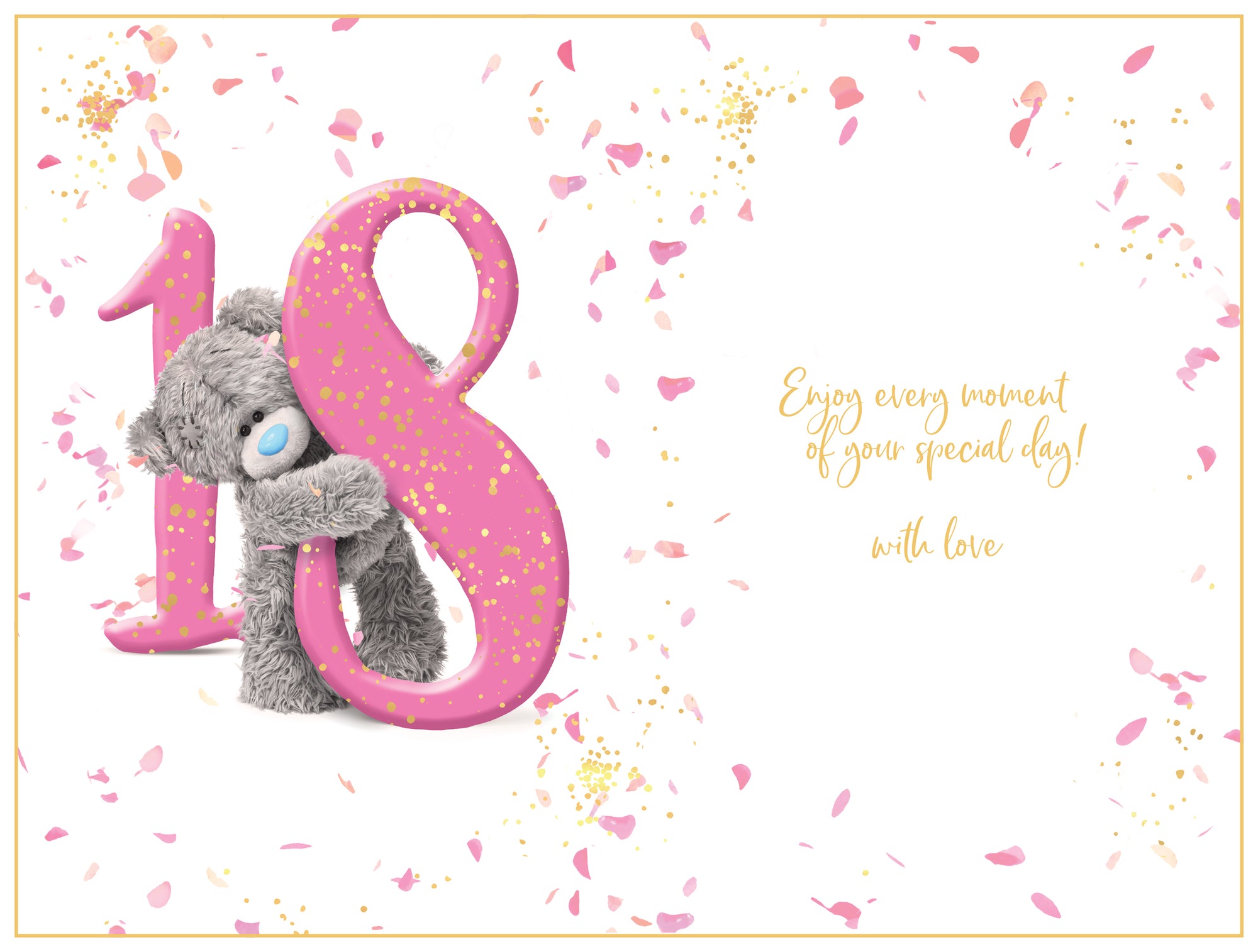 Me to You 18th Birthday Card Tatty Teddy Photo Finish Design