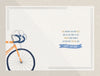 Cycling-Themed Birthday Card For Friend Or Relative, Luxury Gold Foil Detail by Wishing Well Studios 5 x 8 Inches