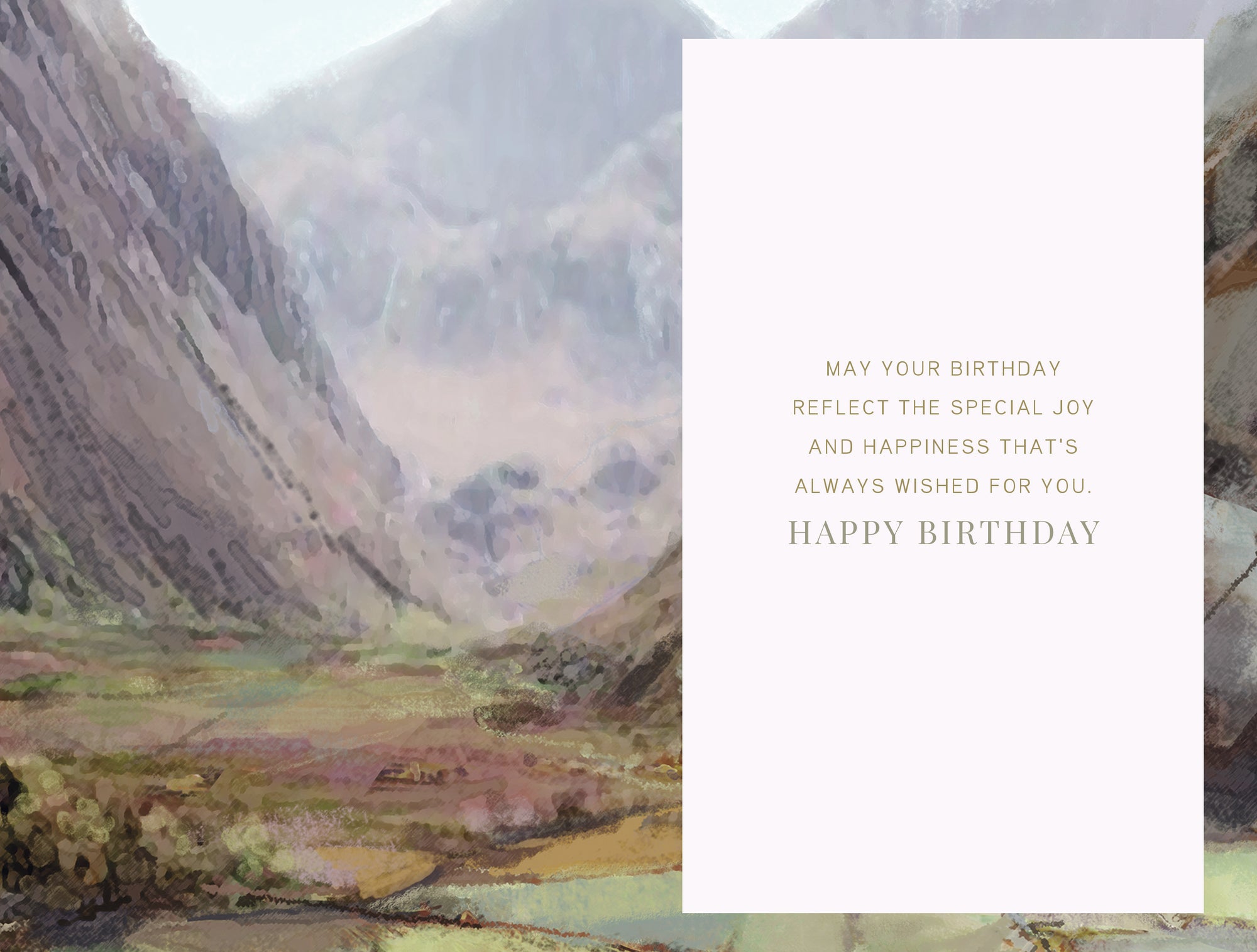 Just For You On Your Birthday Greeting Card By Wishing Well Studios 5 x 8 Inches