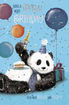 Partying Panda Birthday Card For Friend Or Relative by Wishing Well Studios 5 x 8 Inches