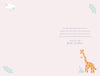 Luxury gold foil 'Welcome To The World Little One' Baby Girl Greeting Card by Wishing Well Studios, 5 X 8 Inches