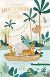 Luxury gold foil 'Wonderful Great Grandson' Birthday Card by Wishing Well Studios, 5 X 8 Inches