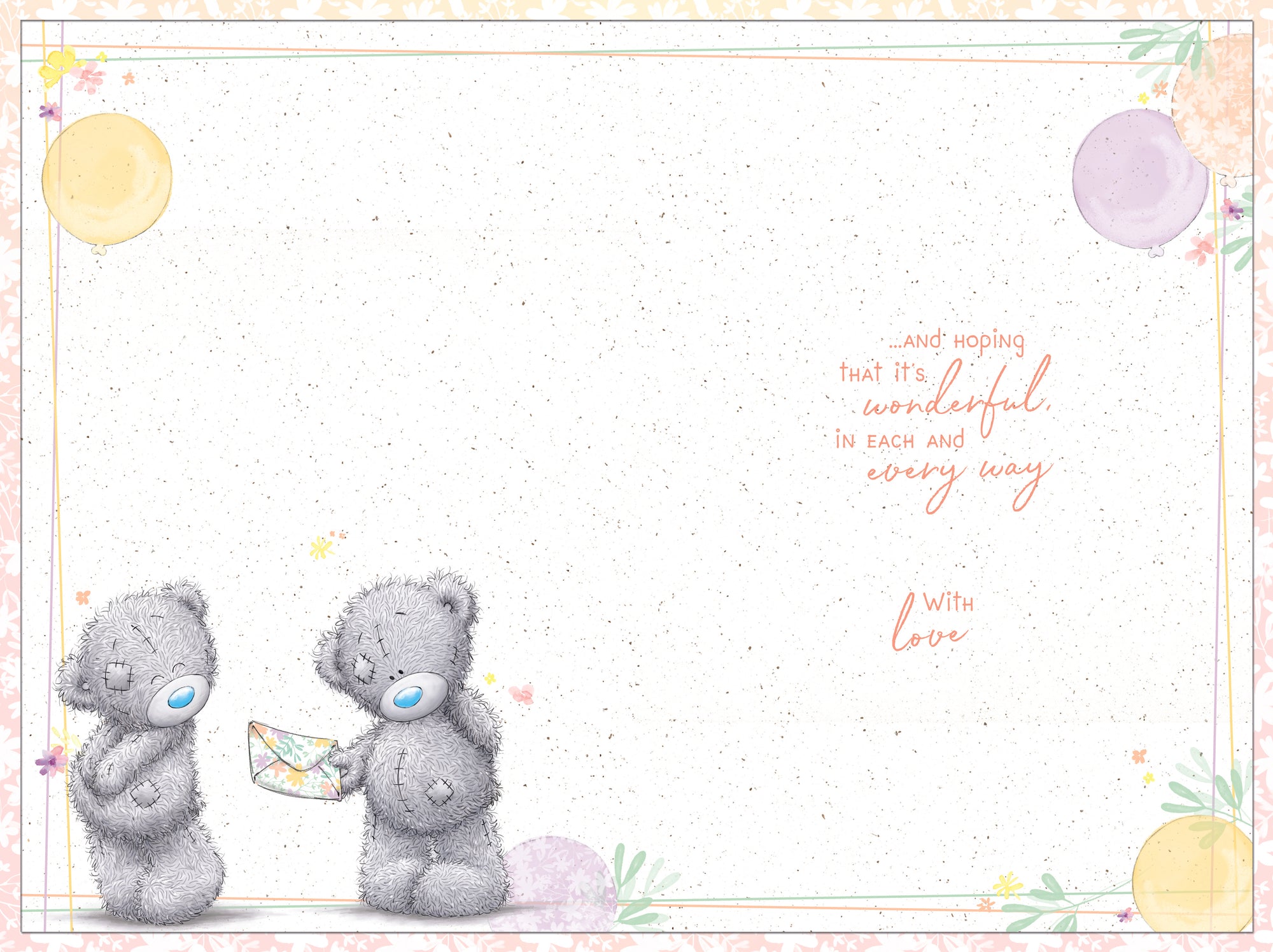 Me to You Tatty Teddy 'Wonderful You' Birthday Card