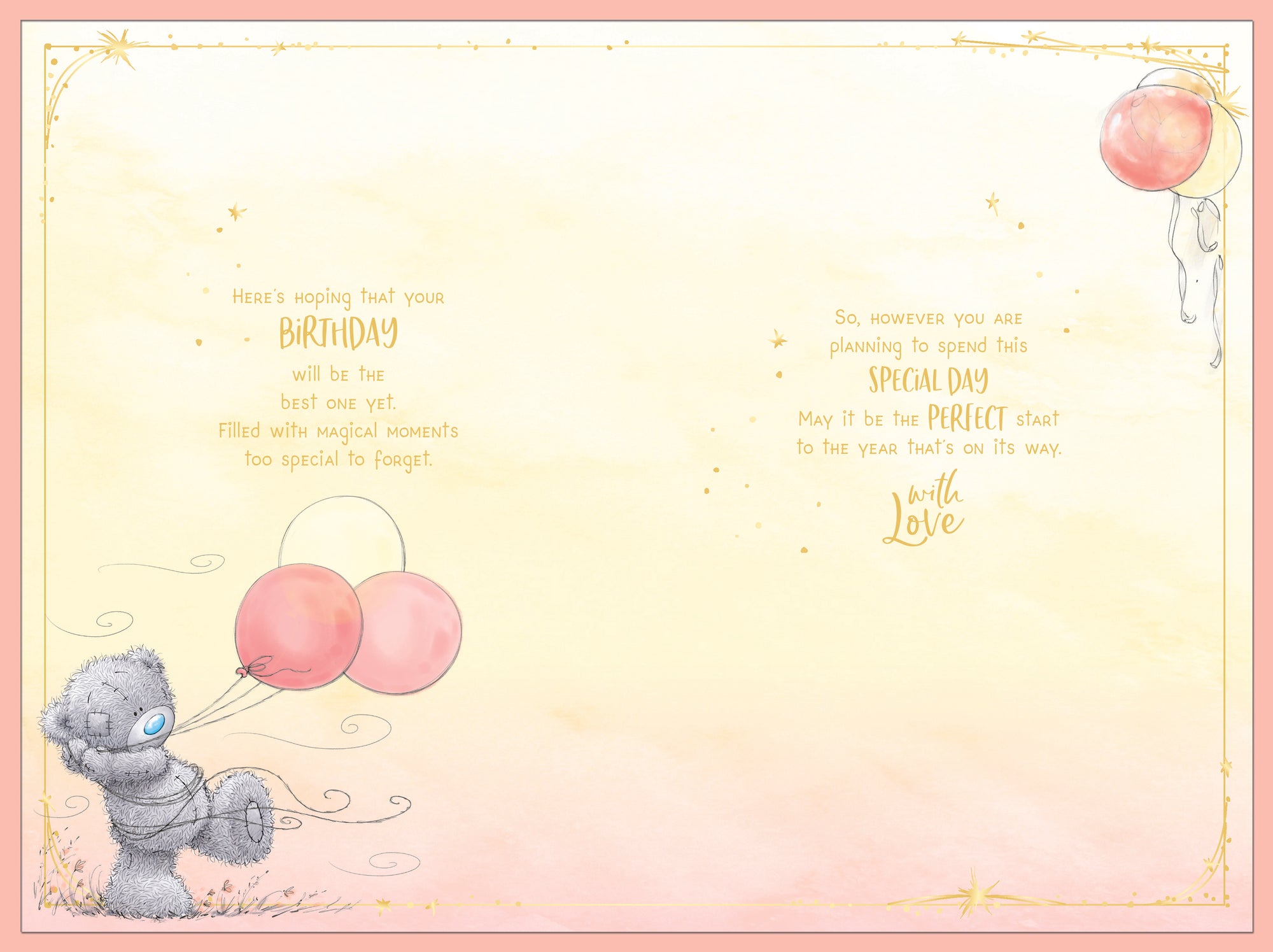 Me to You Birthday Card Tatty Teddy Hanging Bunting