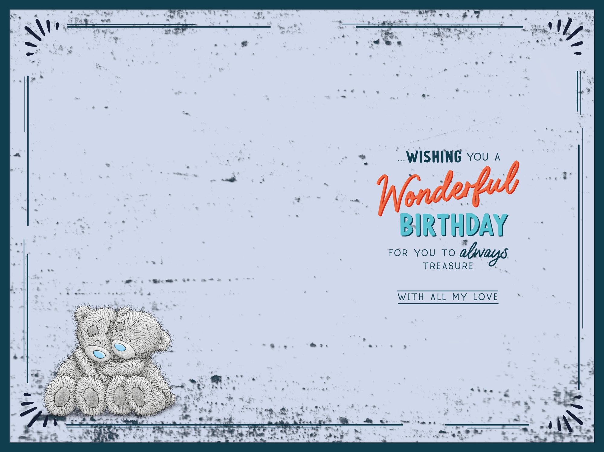 Me To You Bear Fiance Birthday Card