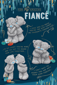 Me To You Bear Fiance Birthday Card