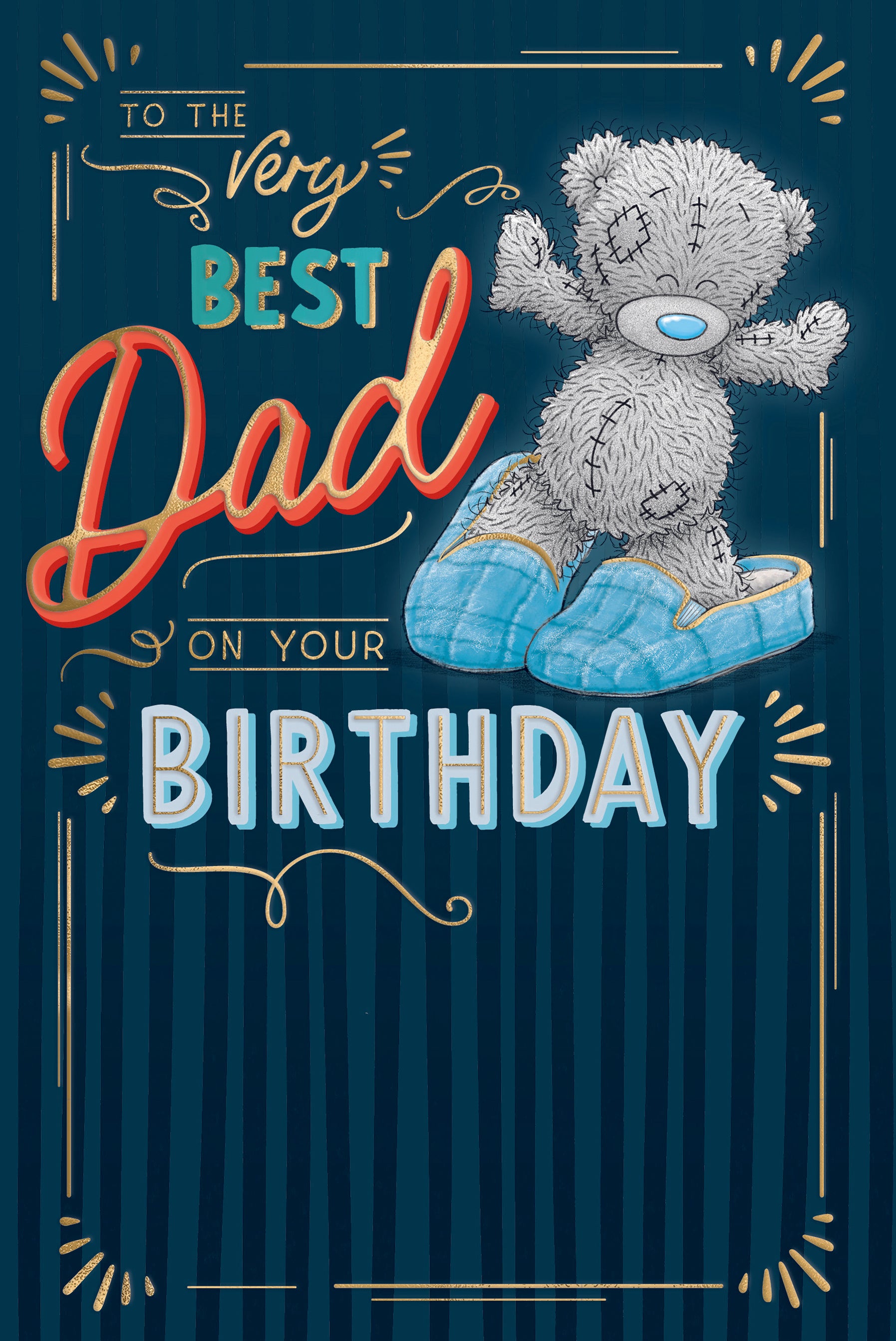 Me to You Tatty Teddy Birthday Card for Best Dad 6x9ins - Official Collection