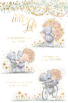 Me to You Tatty Teddy Happy Birthday To The Love Of My Life Greeting Card 6x9ins