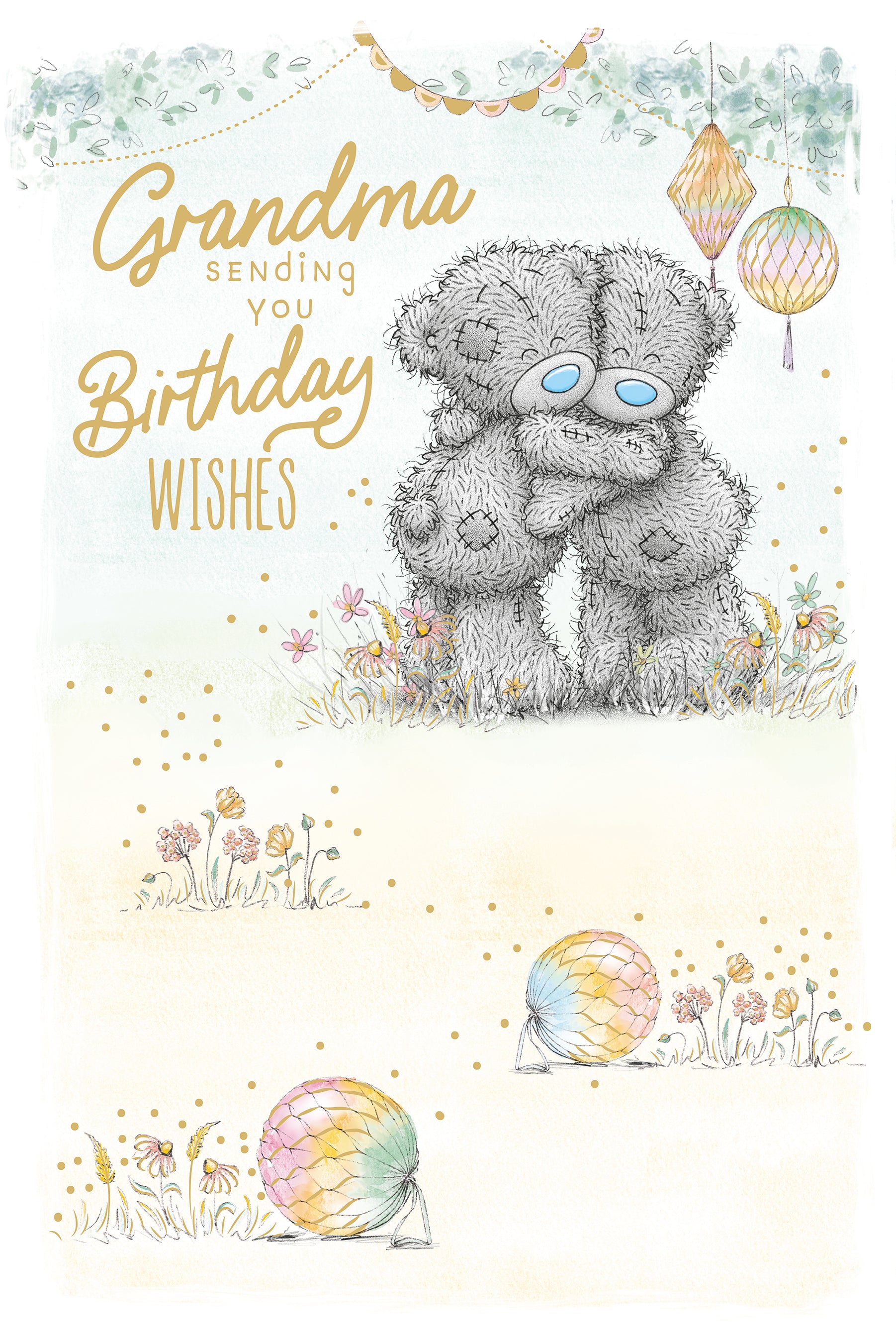 Me to You Tatty Teddy Cute Birthday Card For Grandma Bears Hugging -