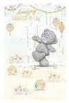 Me to You Tatty Teddy Cute Birthday Card For Daughter-In-Law, Bear With Party Streamers - Official Collection