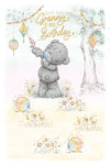 Me to You Tatty Teddy Cute Birthday Card For Granny, Bear With Bird - Official Collection
