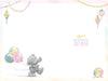 Me to You Tatty Teddy Cute 40th Birthday Card Bear Chasing Balloons -  6 x 9