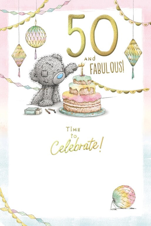 Me to You Tatty Teddy '50 and Fabulous' Birthday Card