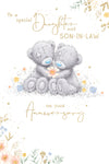 Me to You Tatty Teddy Wedding Anniversary Greeting Card To A Special Daughter And Son-In-Law, With Insert, 6 x 9 Inches (15 x 22 Cms) -