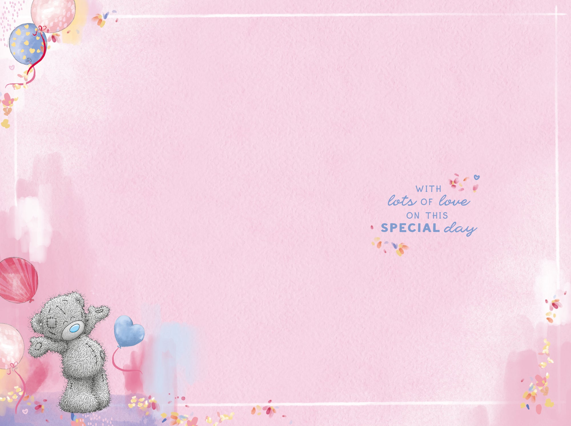 Me To You Tatty Teddy 50 Today Luxury Gold Embellished Birthday Card, 6 X 9 Inches - Official Collection